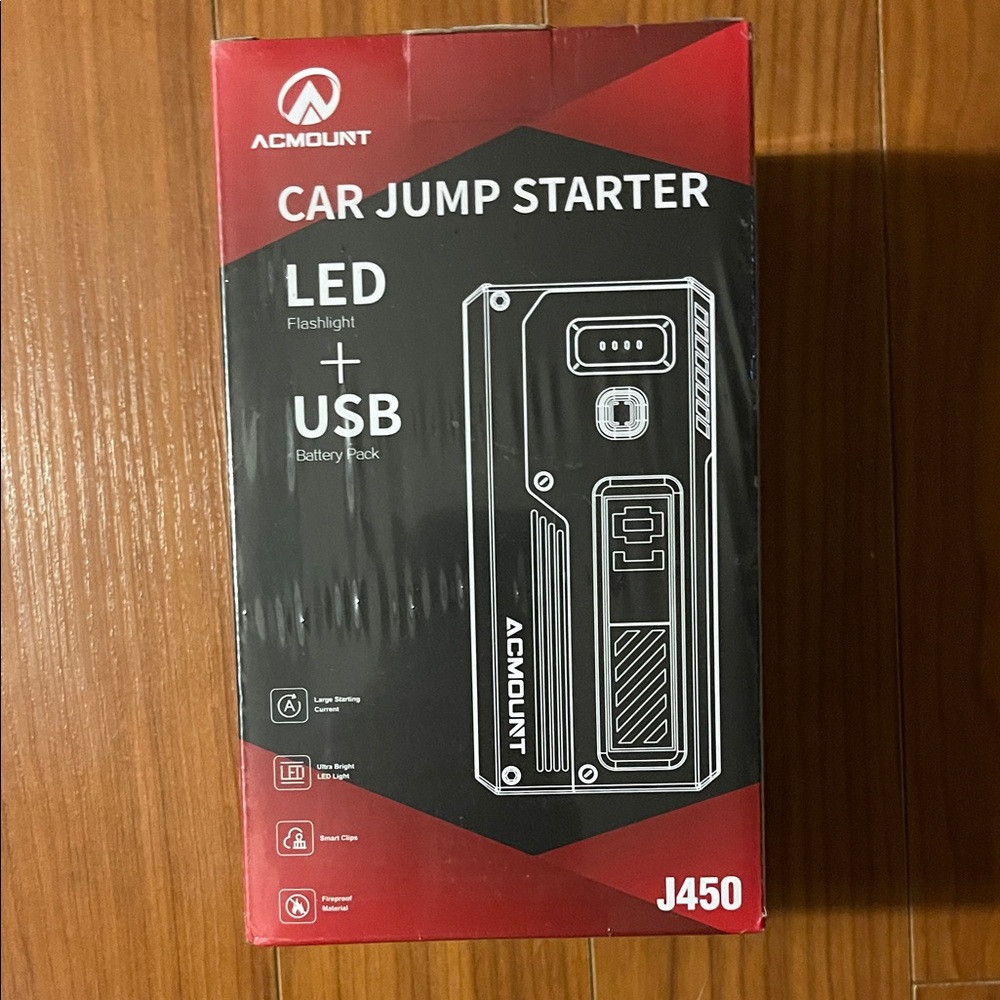 ACMOUNT Car Jump Starter with LED and USB